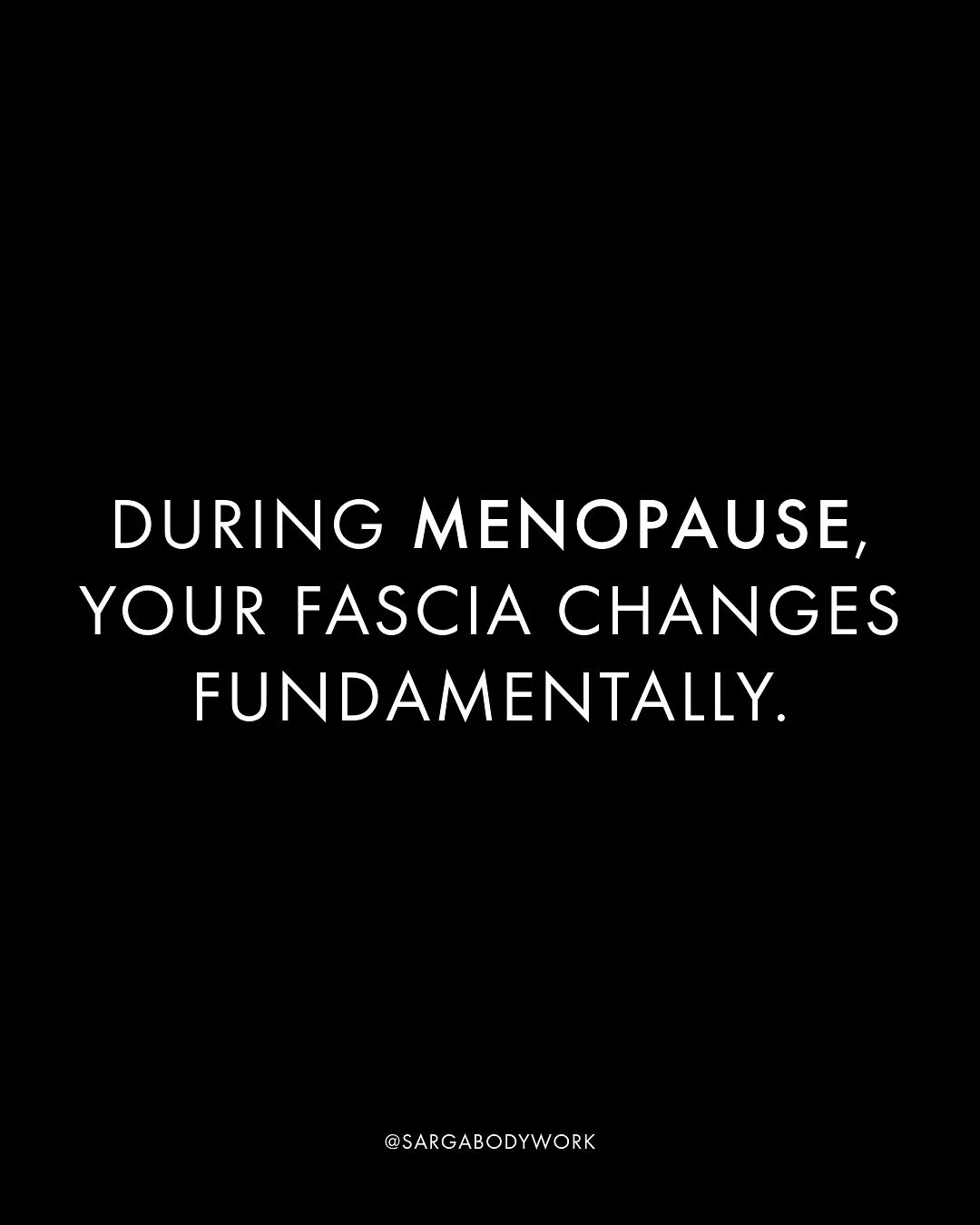 The most asked question after our recent post was: &ldquo;What happens during menopause?&rdquo; 🌹

Let&rsquo;s break it down.

When estrogen levels drop during menopause, the fascial system undergoes fundamental changes.

Research shows women can lo