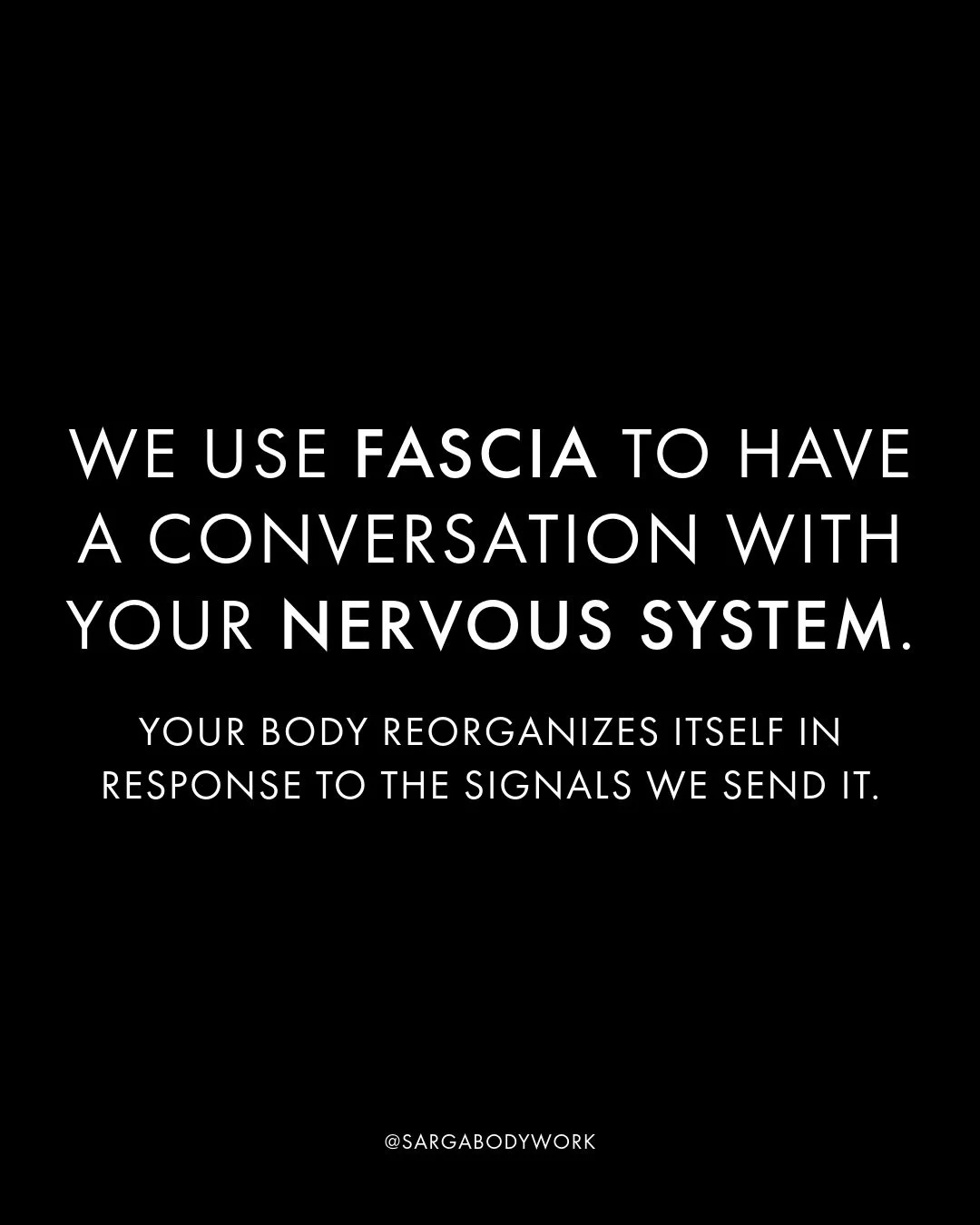 Massage, bodywork and manual therapy does not aim to &ldquo;break up&rdquo; fascia with brute force.

The forces required to actually deform fascial tissue are astronomical - we&rsquo;re talking 500+ pounds per square inch.

Our hands, feet and elbow