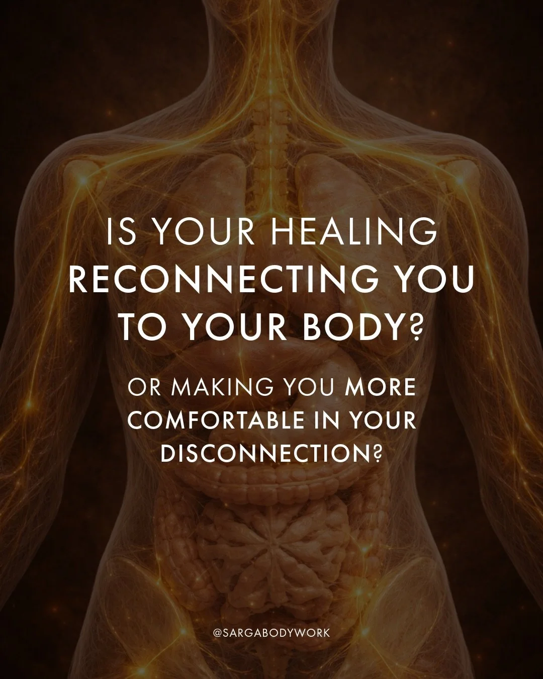Disconnection from the body is often it&rsquo;s way of protecting you against perceived harm.

Reconnection means consciously re-learning to sense what&rsquo;s happening inside your body again.

This is called interoception: your ability to perceive 