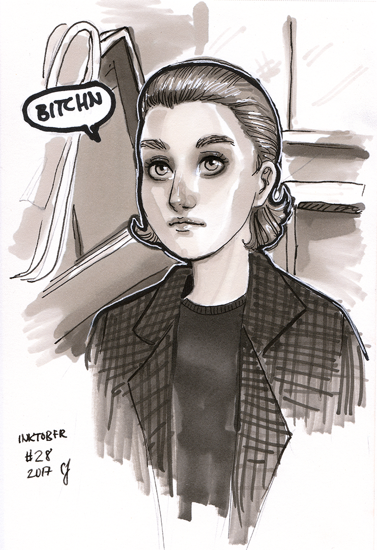 Eleven. Copic marker on paper. 8x5 inches. 2019