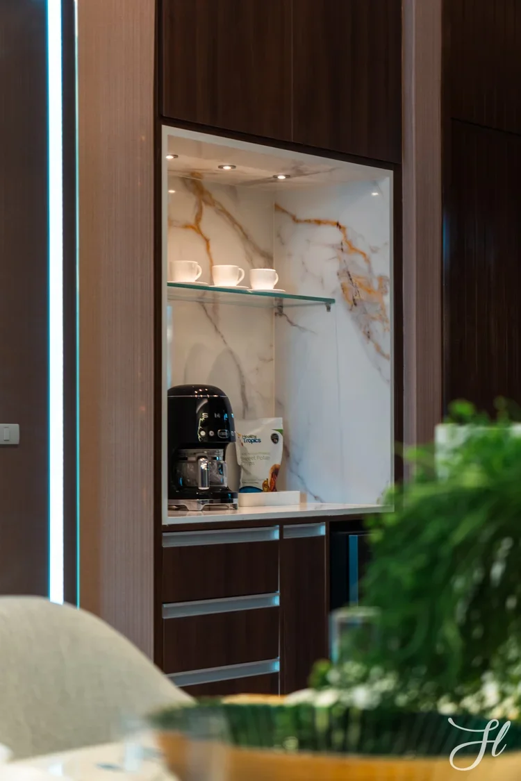 Custom Wine Bar and Coffee Station