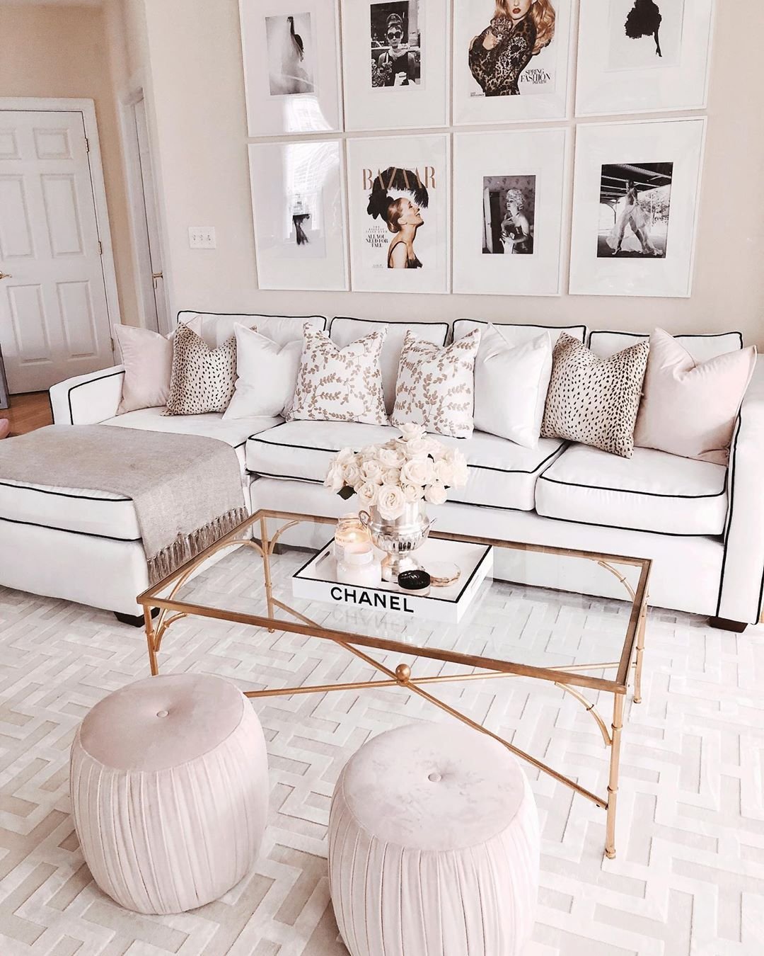 How to decorate your living room space in a Glam Modern style? — Modern ...