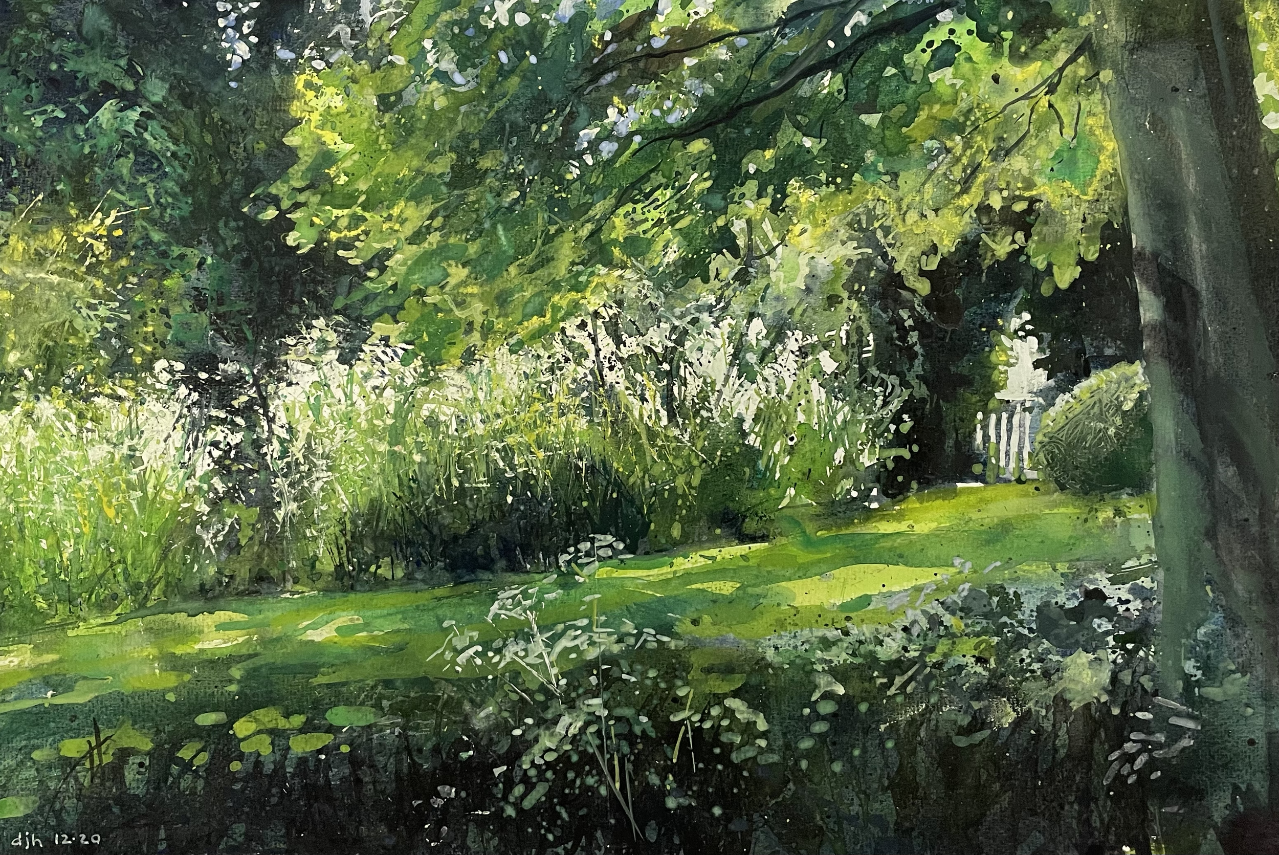 Early May, Easter Compton, mixed media on paper