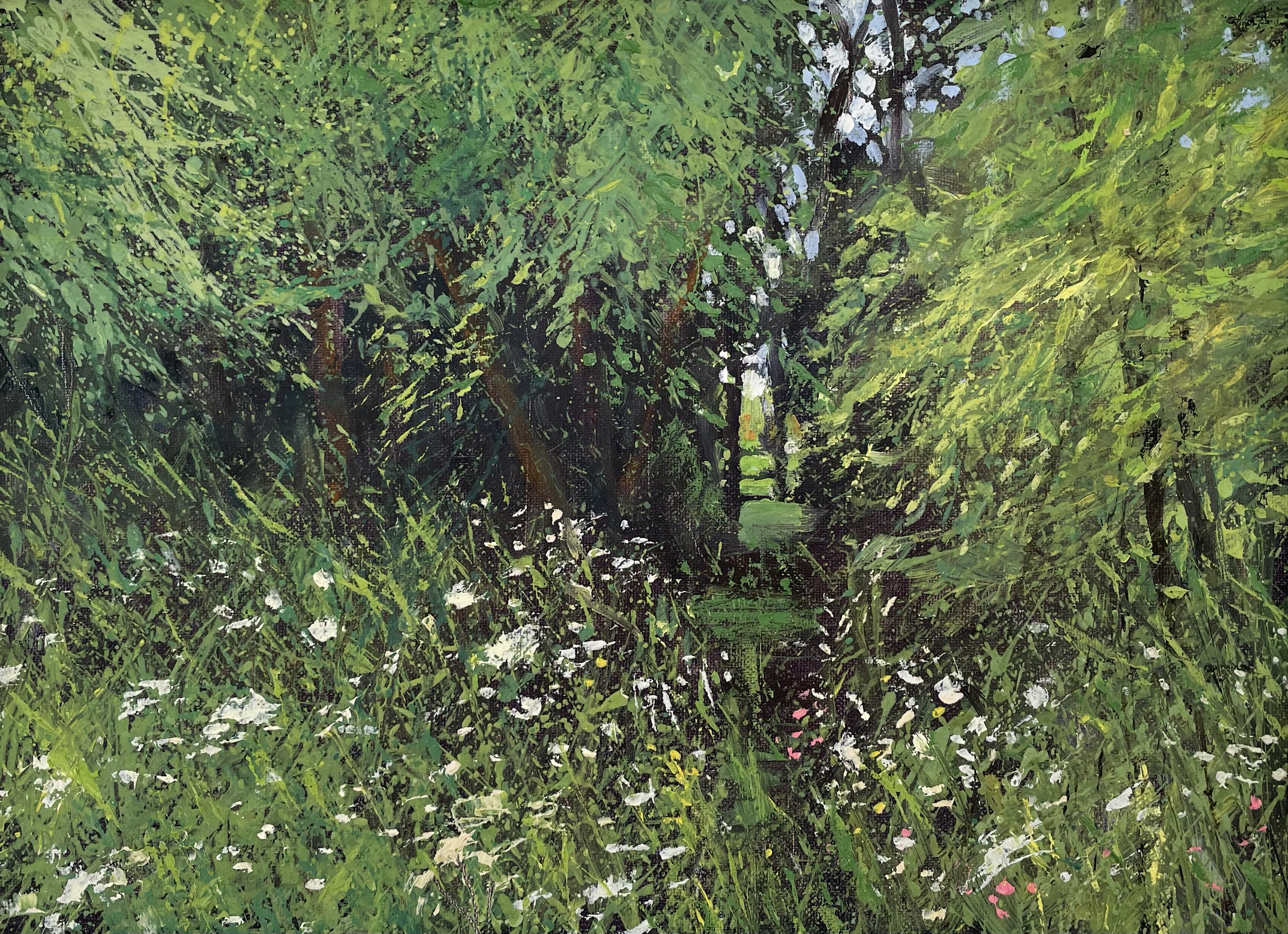 Granny's Meadow II, Herefordshire, oil on canvas