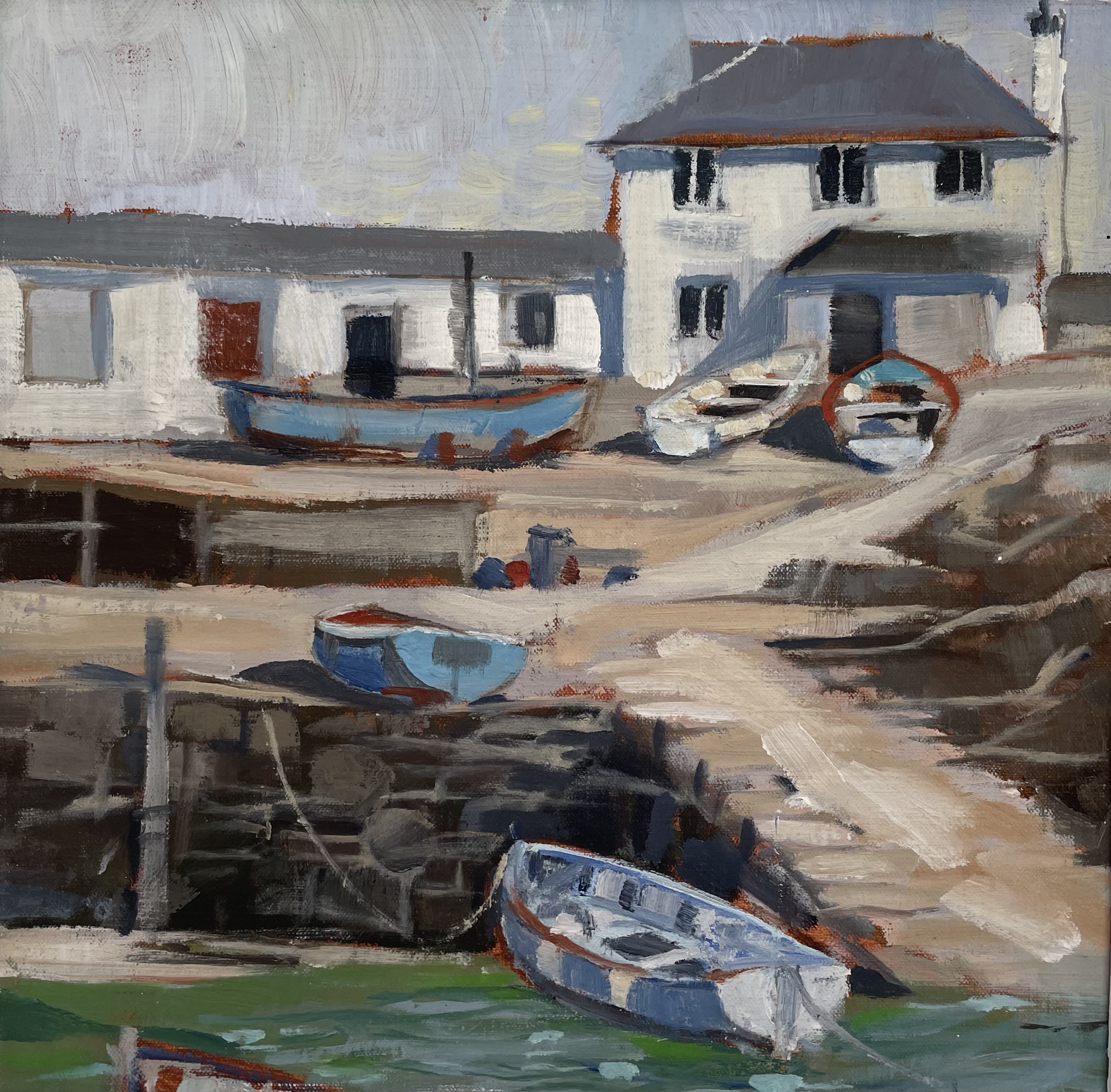 Coverack, Cornwall, oil on canvas