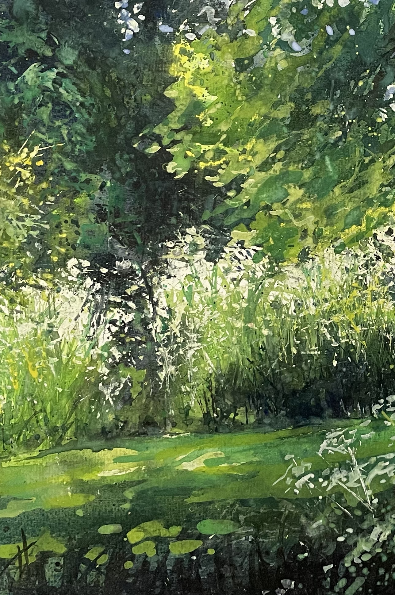 Pigs Parsley, Easter Compton, mixed media on paper