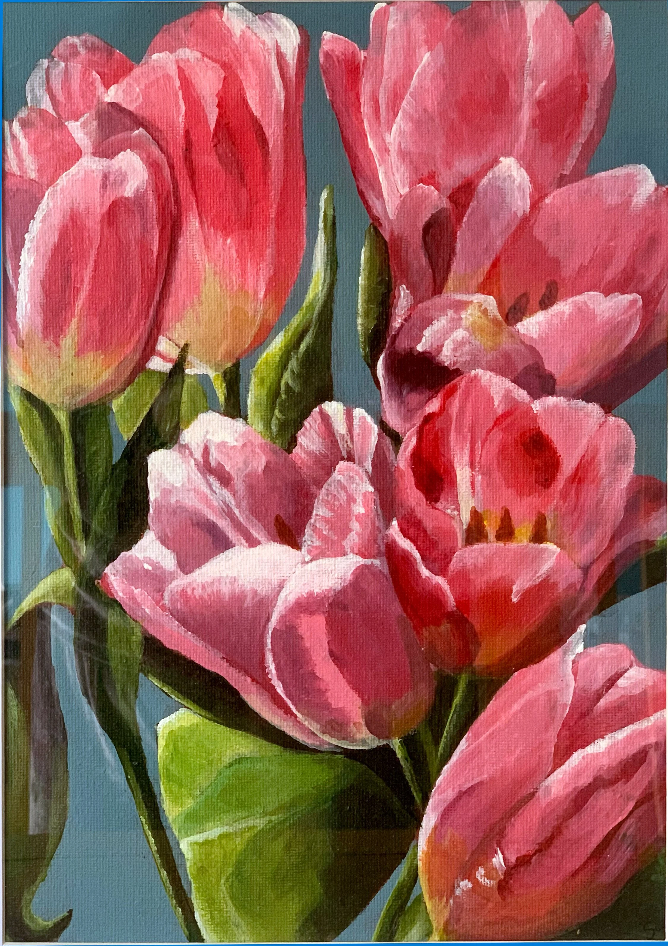 BUNCH OF PINK TULIPS (£150.00)