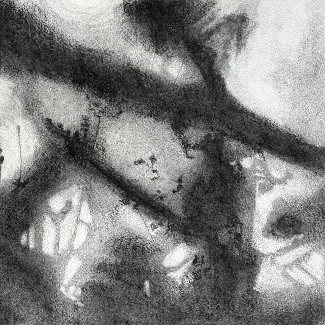 Detail from 'Chapel Perilous' showing a face