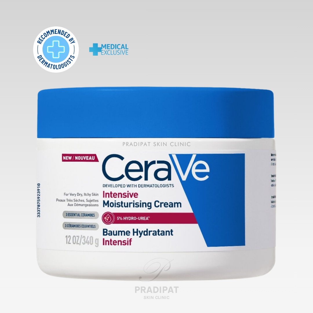 CeraVe Intensive Moisturising Cream สูตรใหม่ เซราวี ครีมบำรุงผิวหน้าและผิวกาย สำหรับผิวแห้ง แดง คัน อักเสบ ภูมิแพ้ผิวหนัง (สูตรเฉพาะโรงพยาบาล คลินิก)