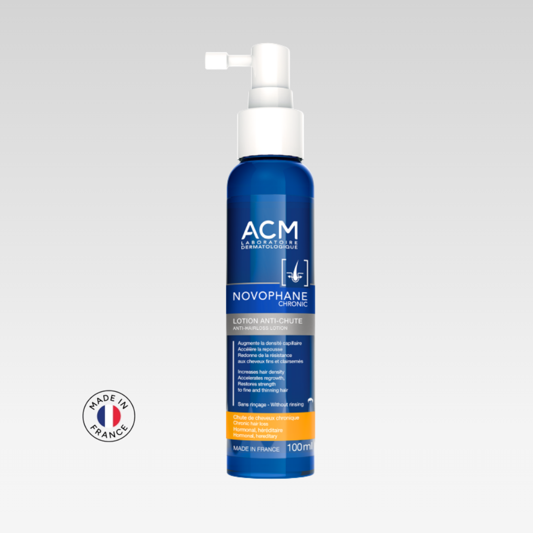 ACM Novophane Chronic Anti-Hair Loss Lotion รักษาผมร่วง ผมบาง ลดผมร่วงเรื้อรังจากฮอร์โมนและพันธุกรรม (จำหน่ายเฉพาะในโรงพยาบาลและคลินิก)