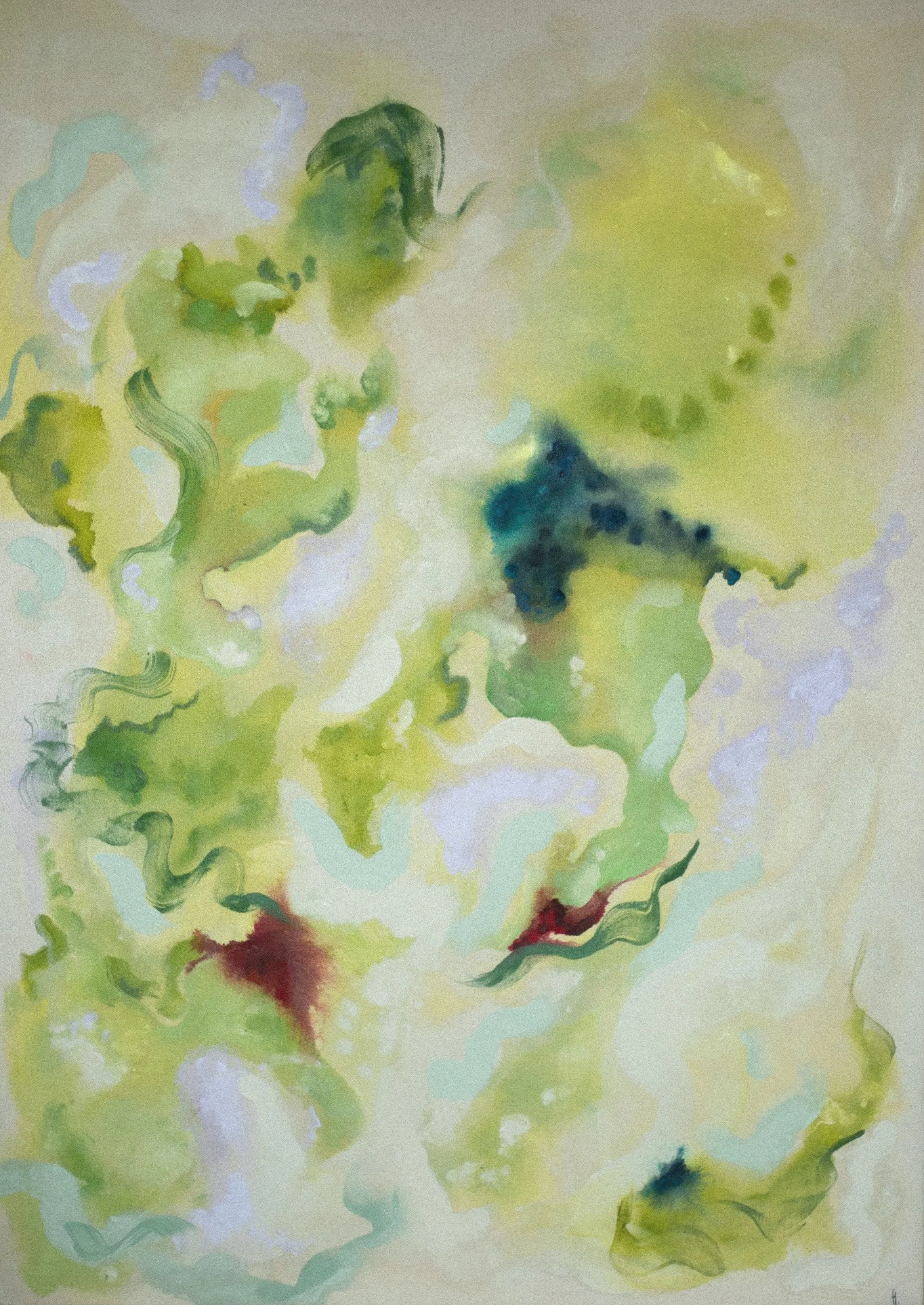 Conscious (2026) 25” x 35” - Acrylic on raw cotton canvas - £600
