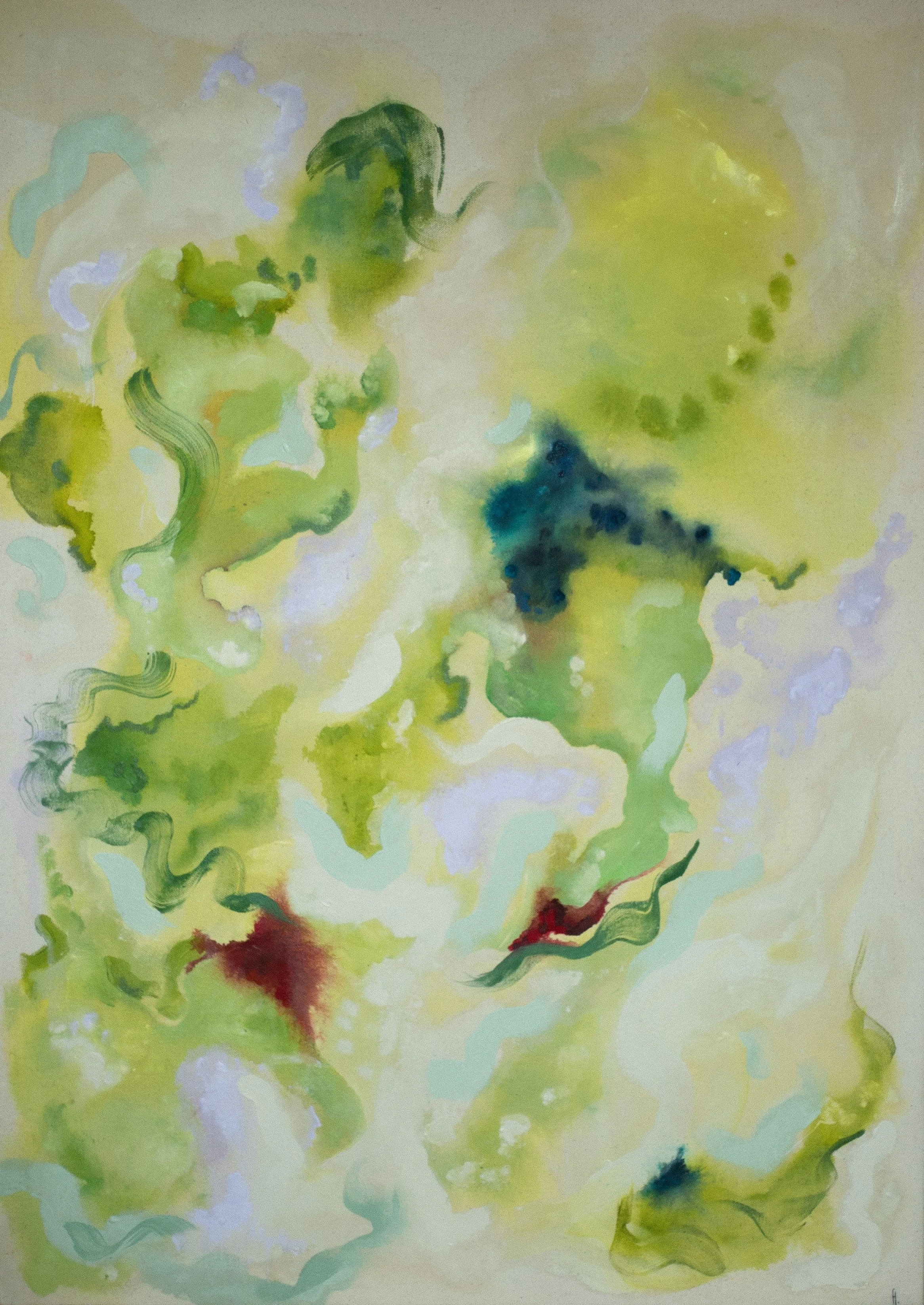 Conscious (2026) 25” x 35” - Acrylic on raw cotton canvas - £600