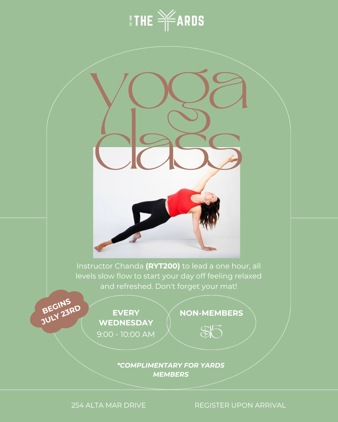 Yoga at The Yards