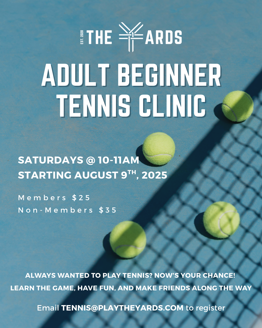 Adult Beginner Tennis Clinic