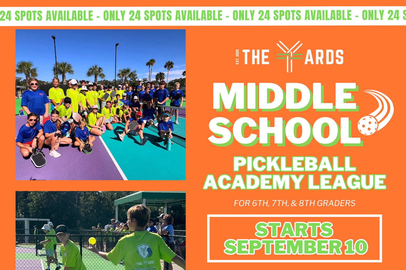 Middle School Pickleball Academy League