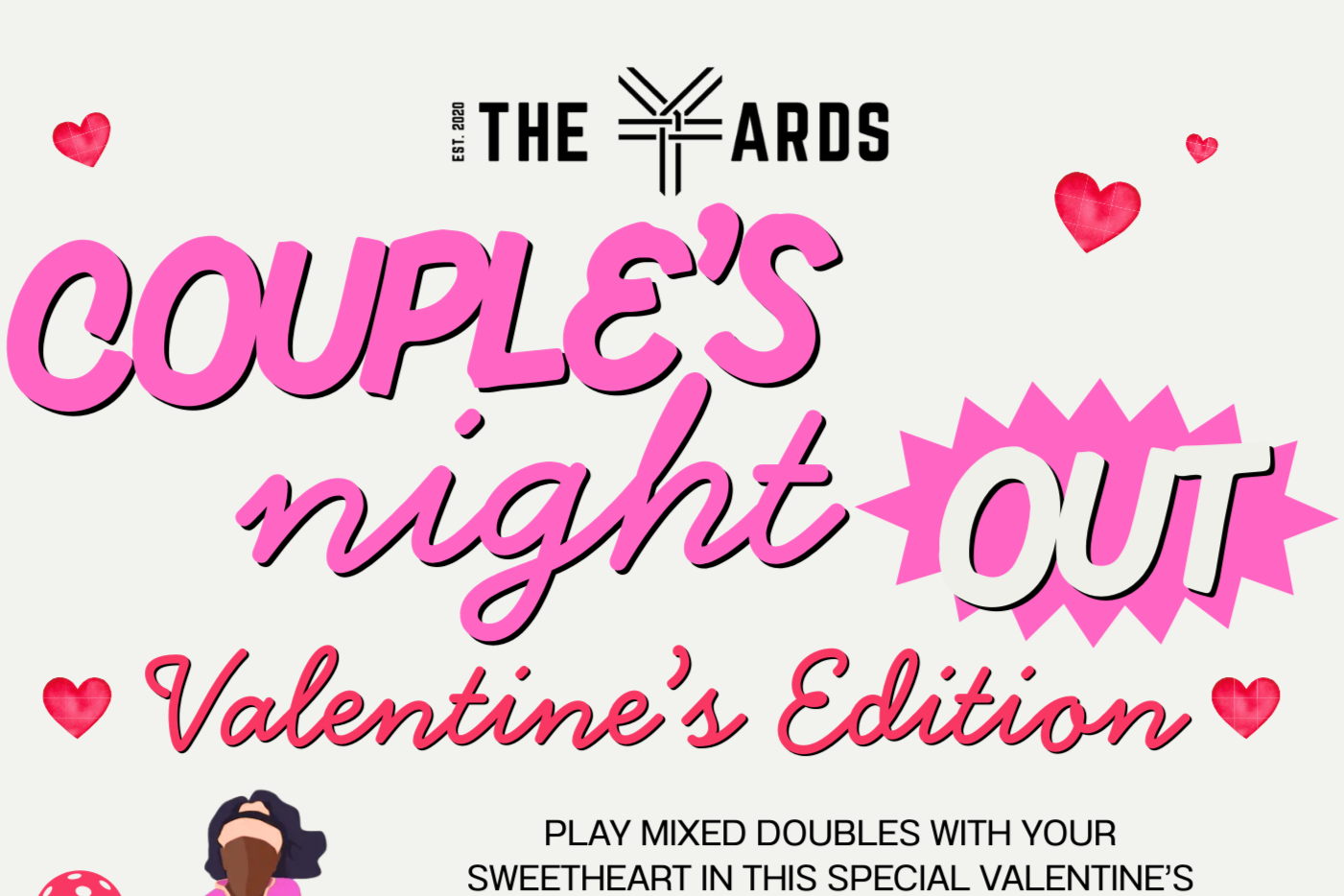 Pickleball Couples Night Out: Valentine's Edition