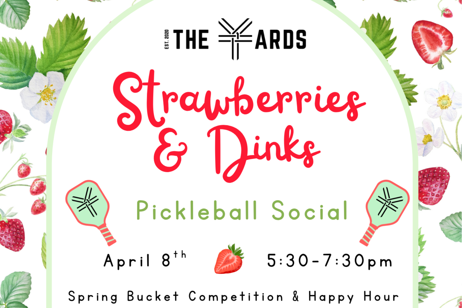 Pickleball Social: Strawberries & Dinks