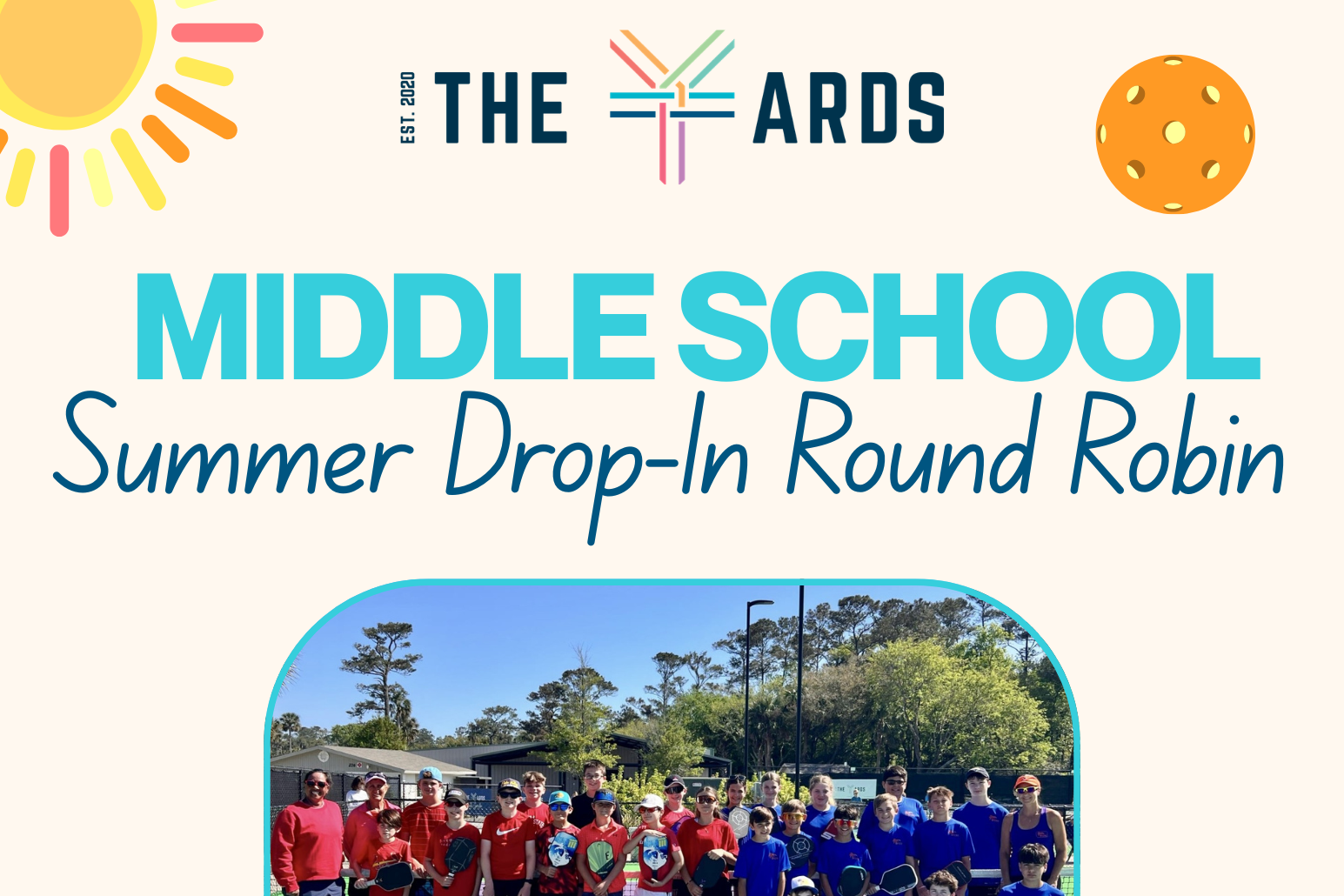 Pickleball Middle School Summer Drop-In Round Robin