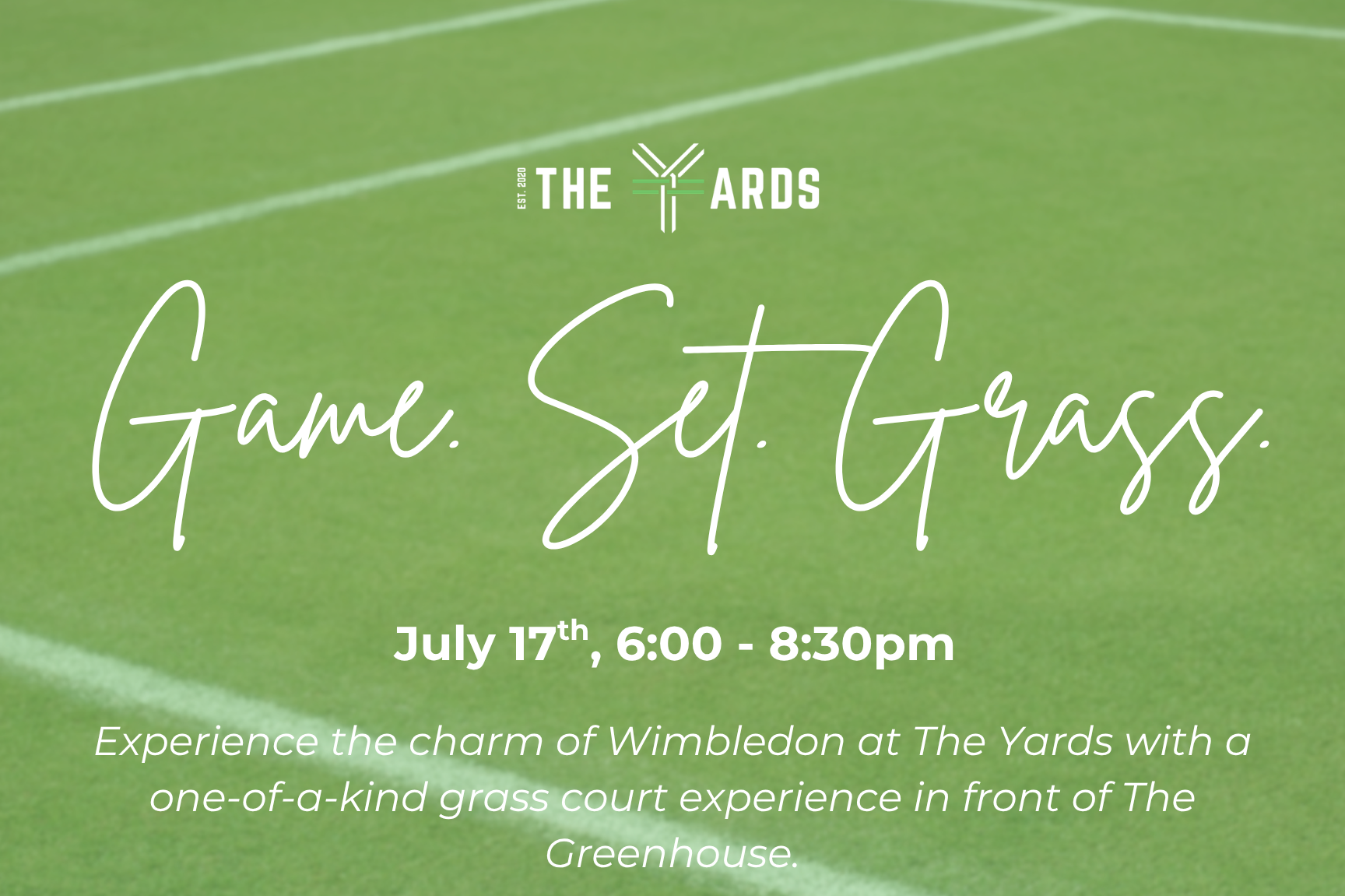 Game. Set. Grass Pro Exhibition + Social