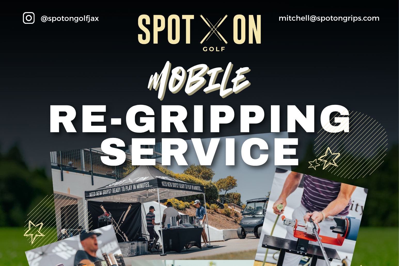 Spot On Grips Pop Up (on the range 9am-3pm)