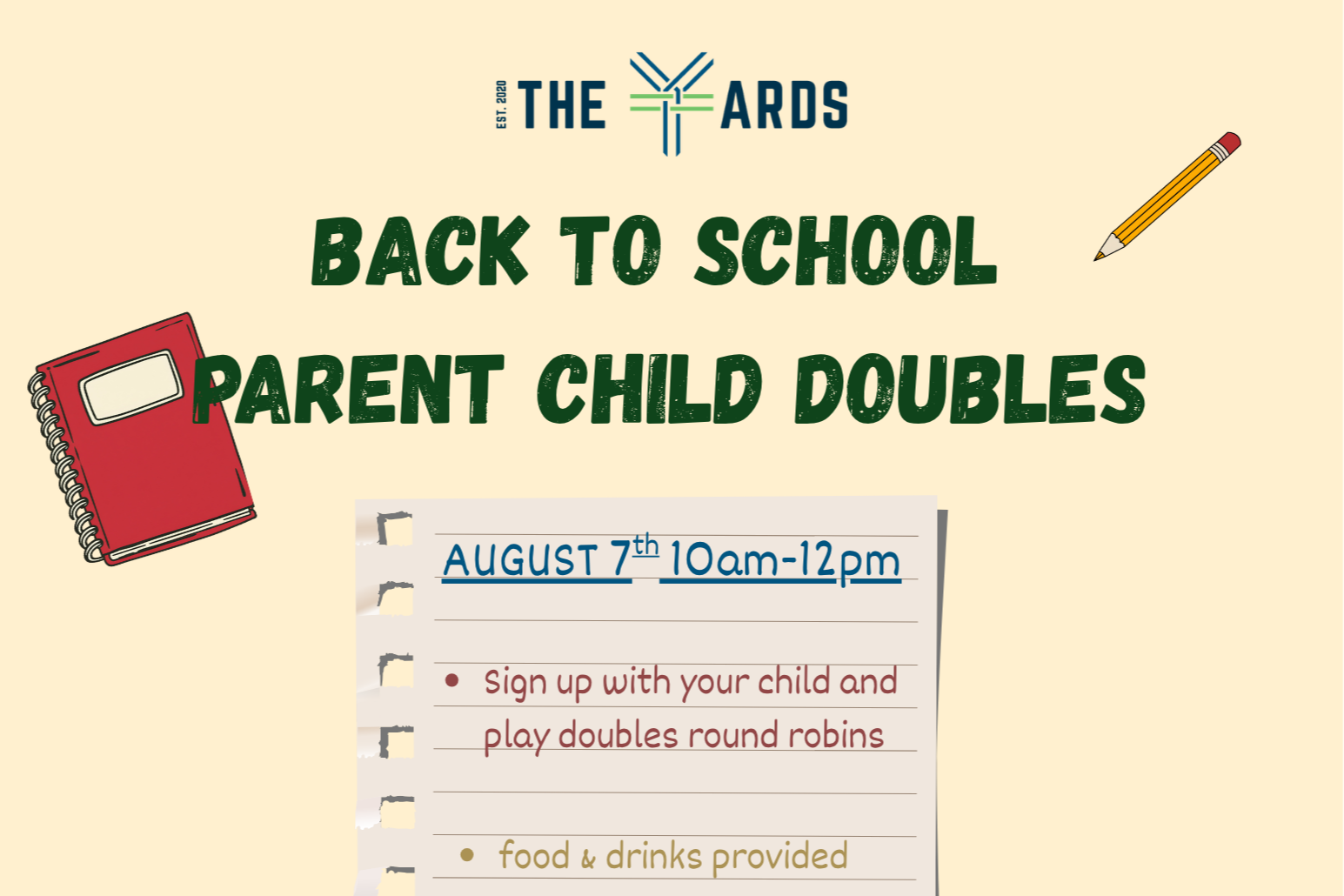 Back To School Parent-Child Doubles