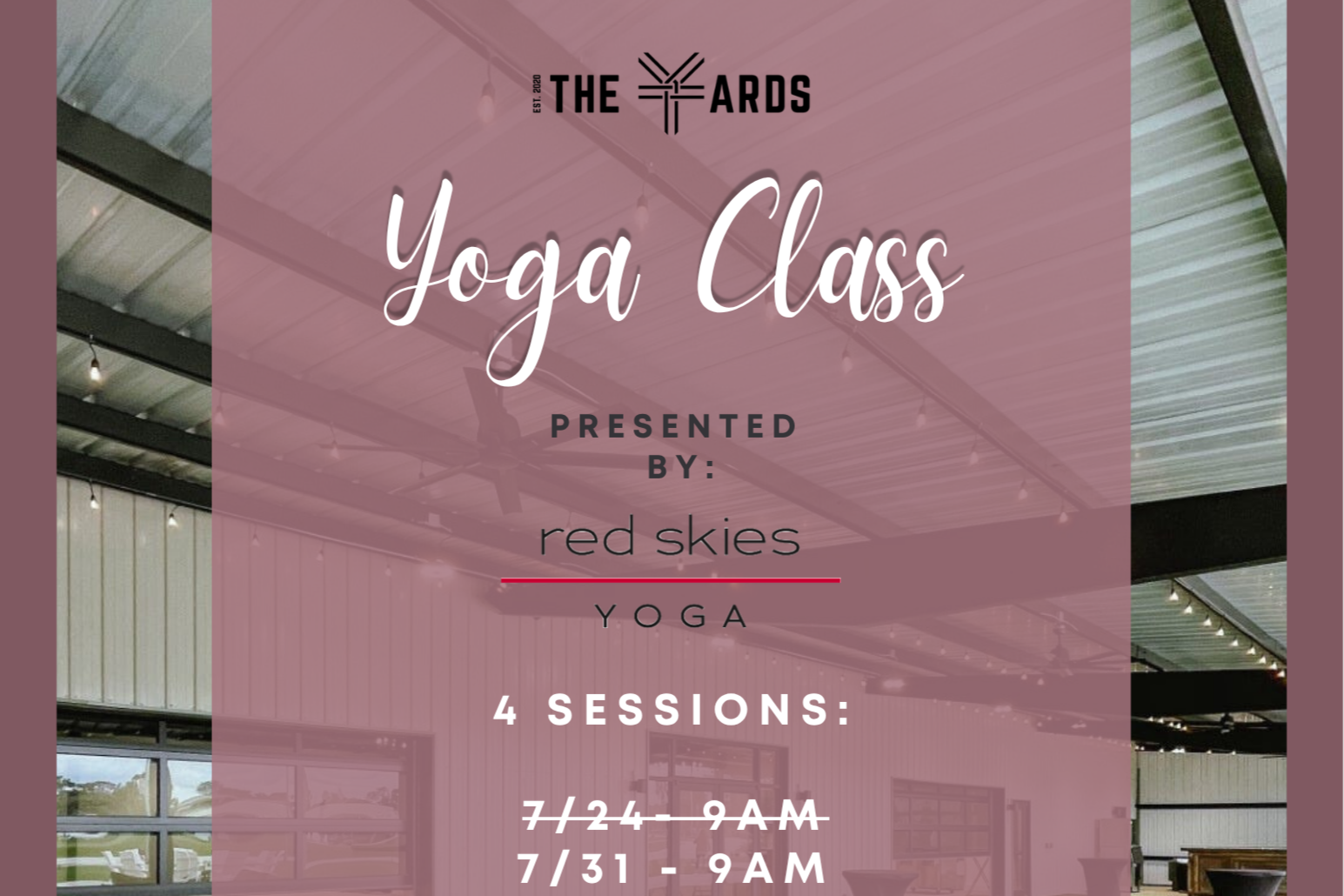 Yoga by Red Skies