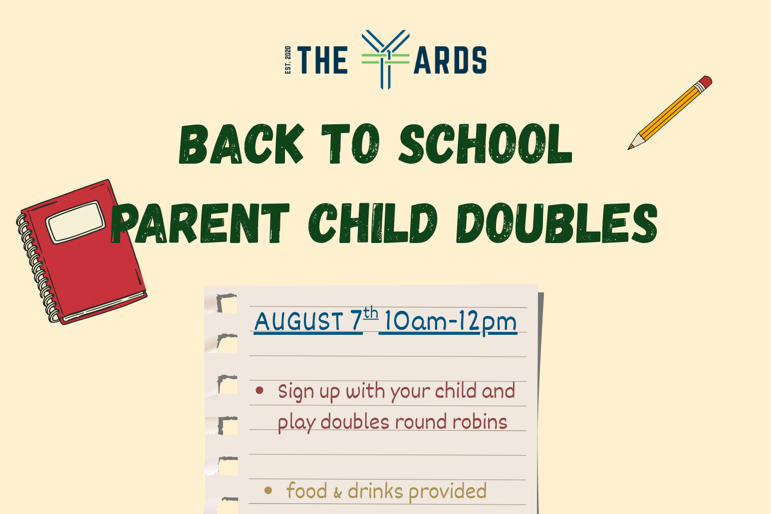 Back to School Parent-Child Doubles