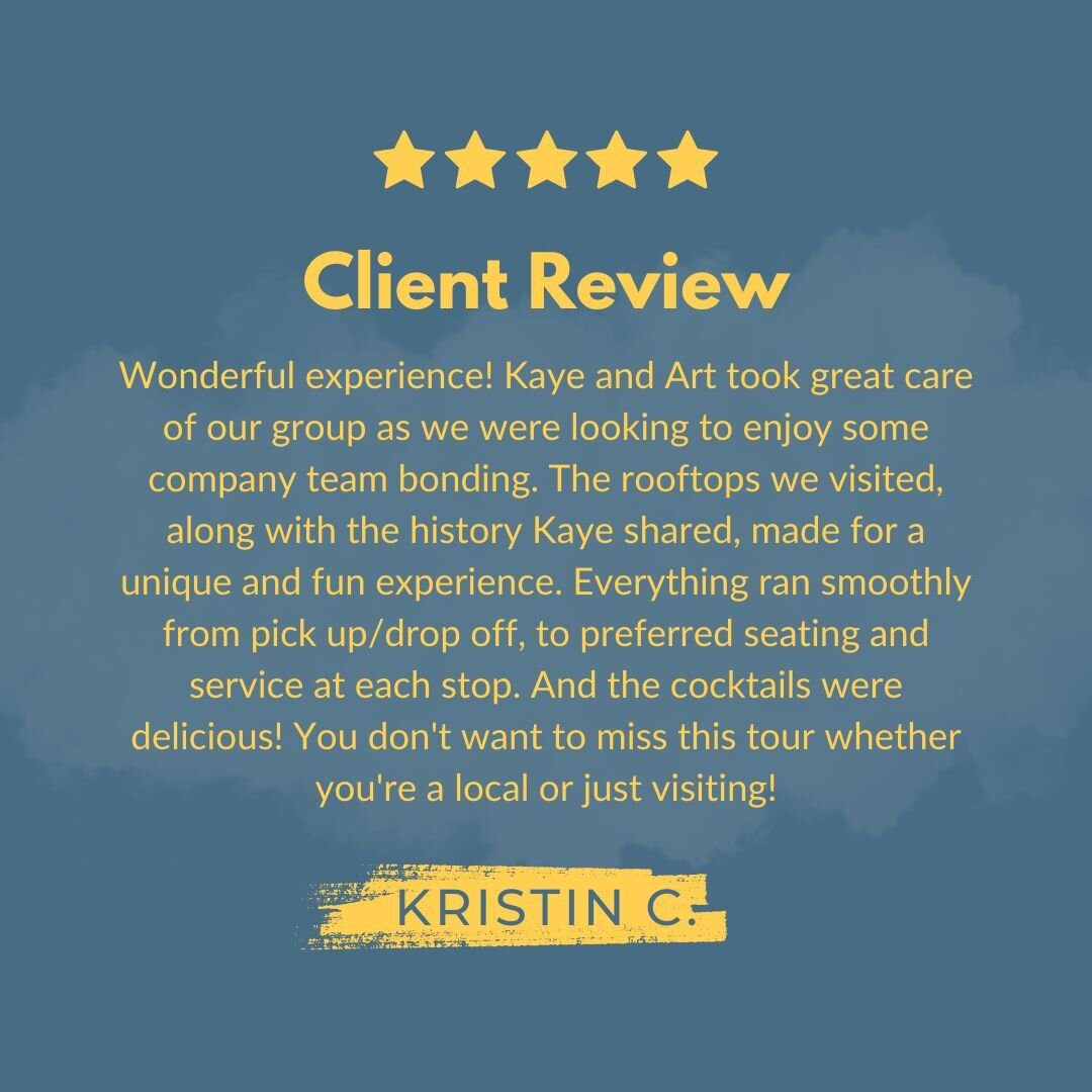 Kristin, we enjoyed having you and your team on the tour, too! We&rsquo;re so glad you joined us.