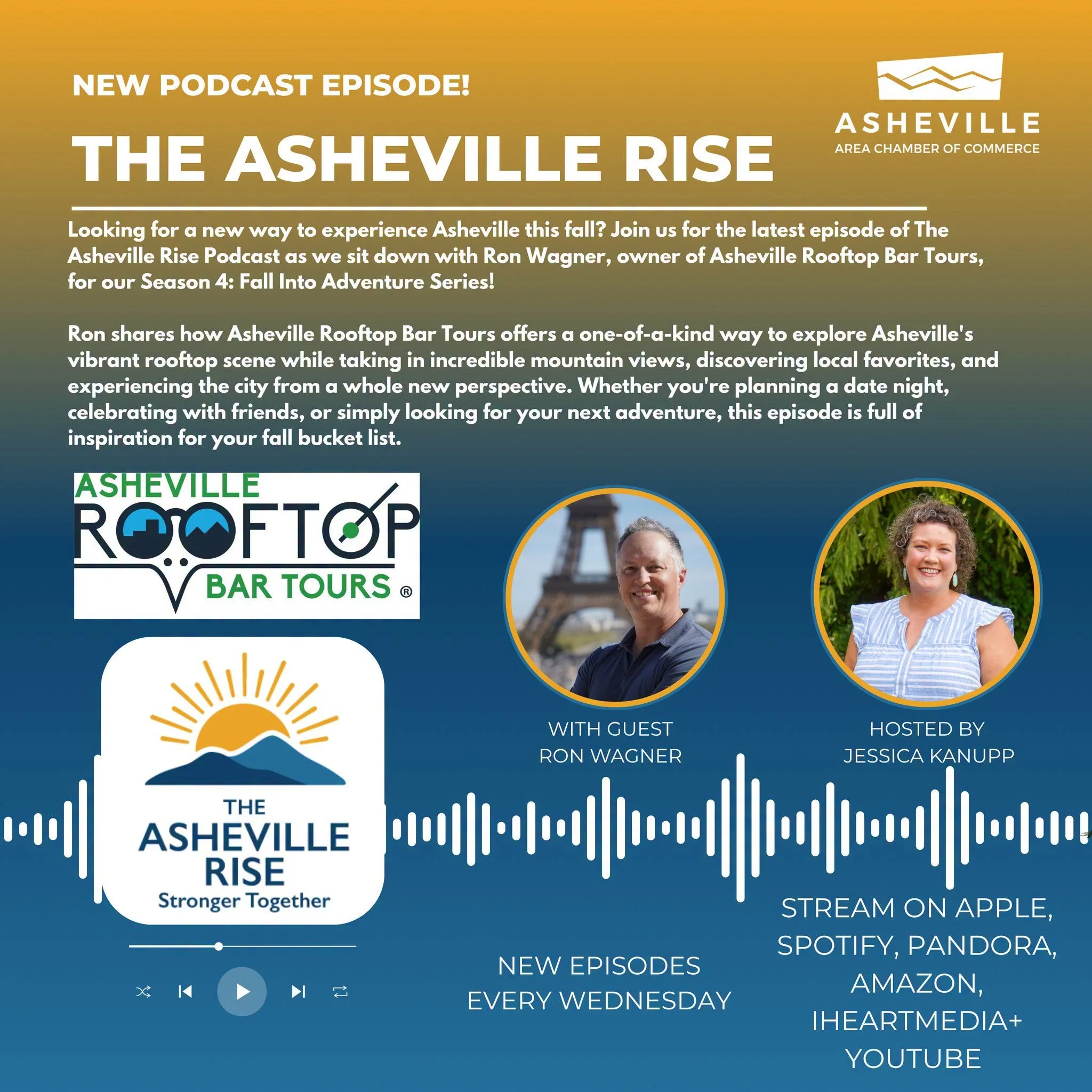 Asheville Rooftop Bar Tours Owner Ron Wagner Featured on The Asheville Rise Podcast