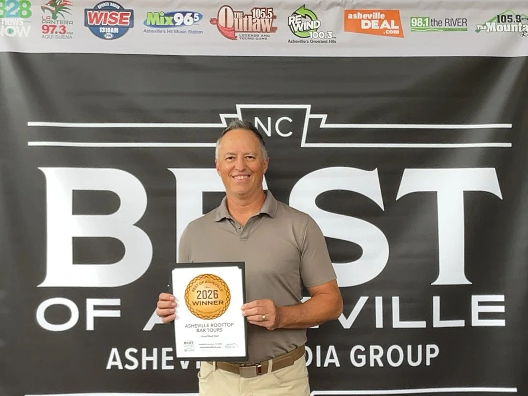 Asheville Rooftop Bar Tours voted Best Tour in Asheville in the 2026 Best of Asheville awards