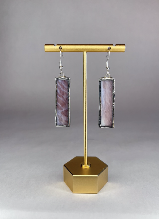 Rectangle Stained Glass Earrings