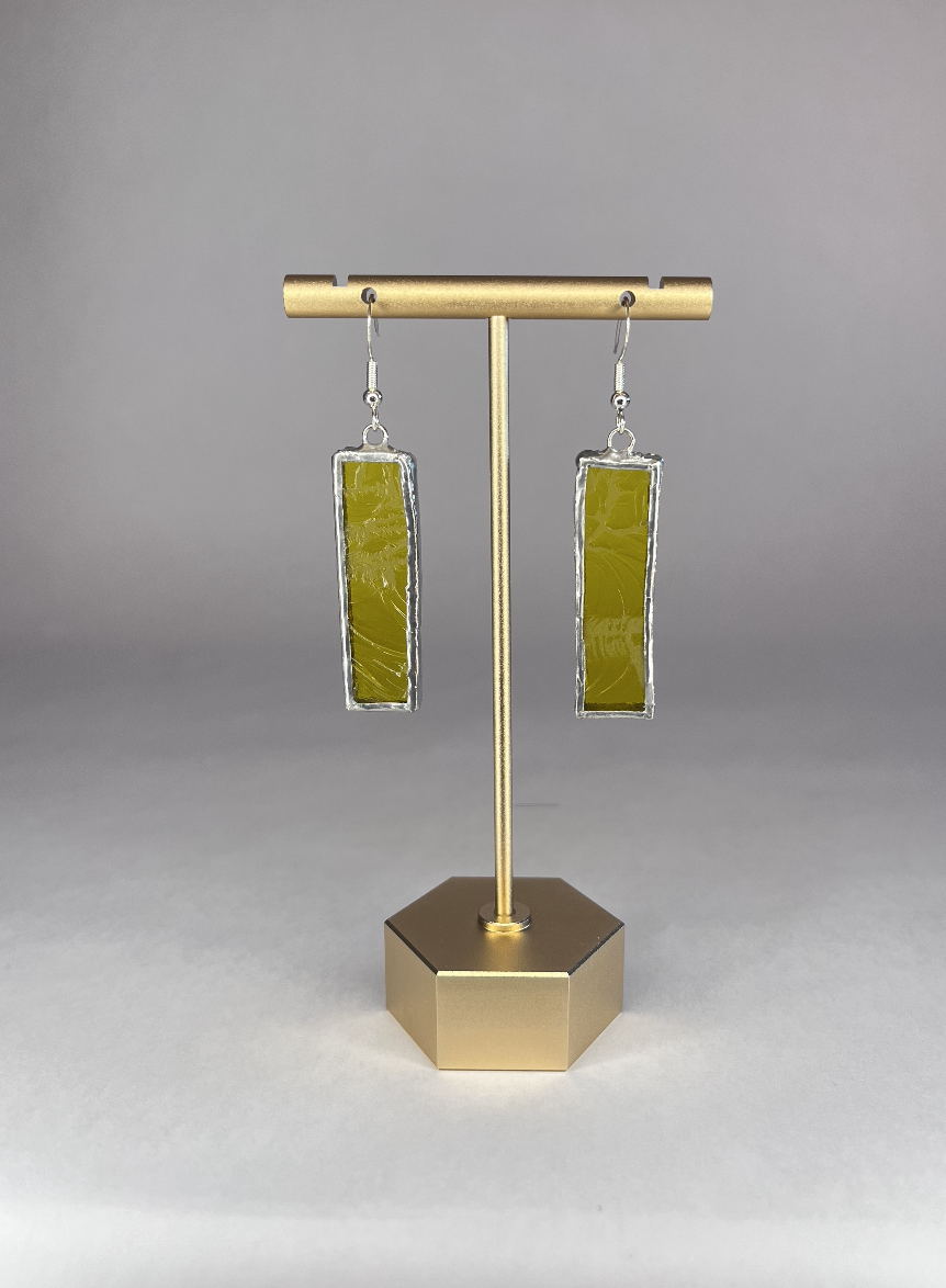 Rectangle Stained Glass Earrings
