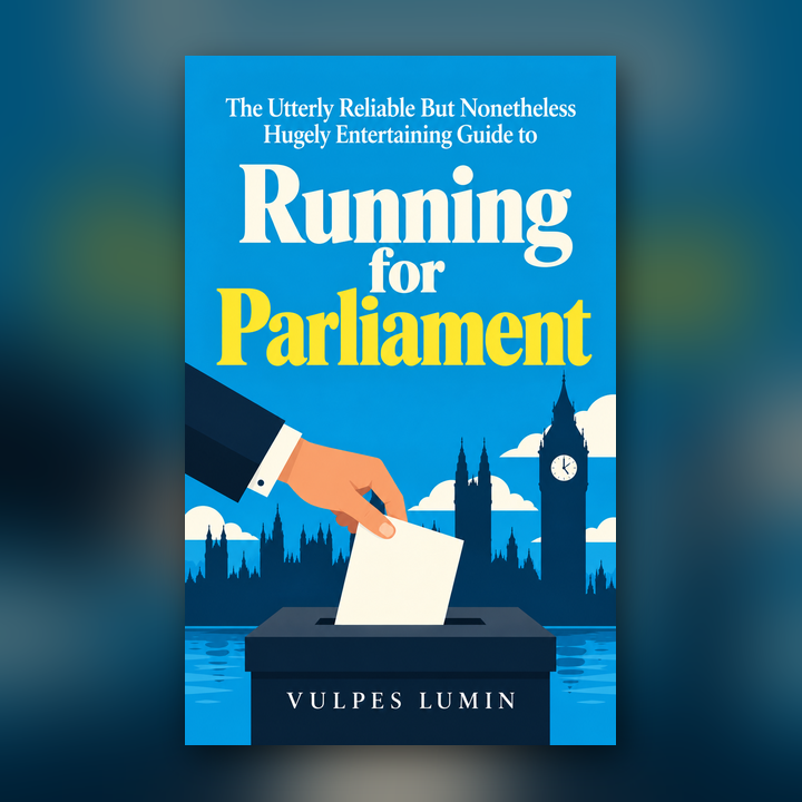 The Utterly Reliable But Nonetheless Hugely Entertaining Guide to Running for Parliament - Gumroad thumbnail 720x720.png
