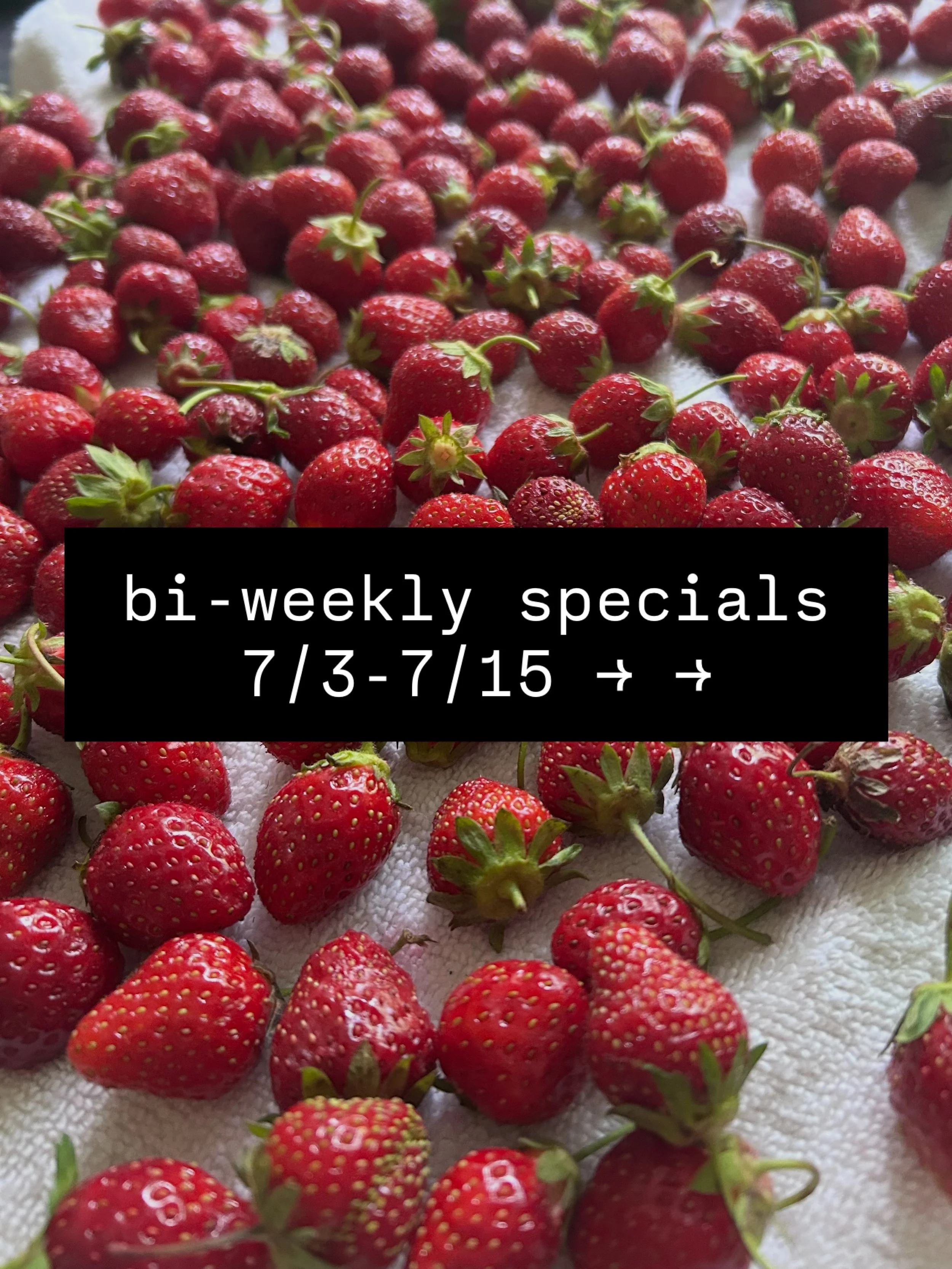 Specials for this week and next! Got some gorgeous strawberries from @silverqueenfarm that we&rsquo;re turning into an Eton mess pavlova - with barely sweetened whipped cream and so many fresh berries 🍓🍓🍓

And, if you&rsquo;re a fan of the past, w