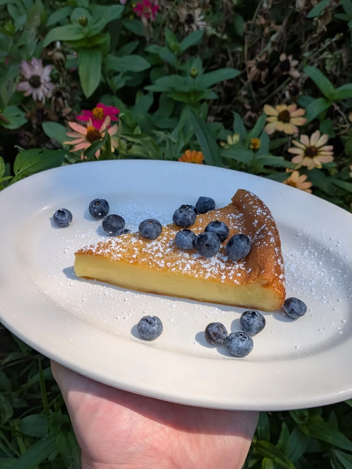 🫐🌽 SWEET CORN BUTTER MOCHI 🌽🫐

chewiest bounciest butteriest mochi cake by @baker_benji made with sweet corn from @eddydale_farms and a shower of @alwaysgrowingfarm blueberries. naturally gluten-free! 

super limited quantity, come and get it
