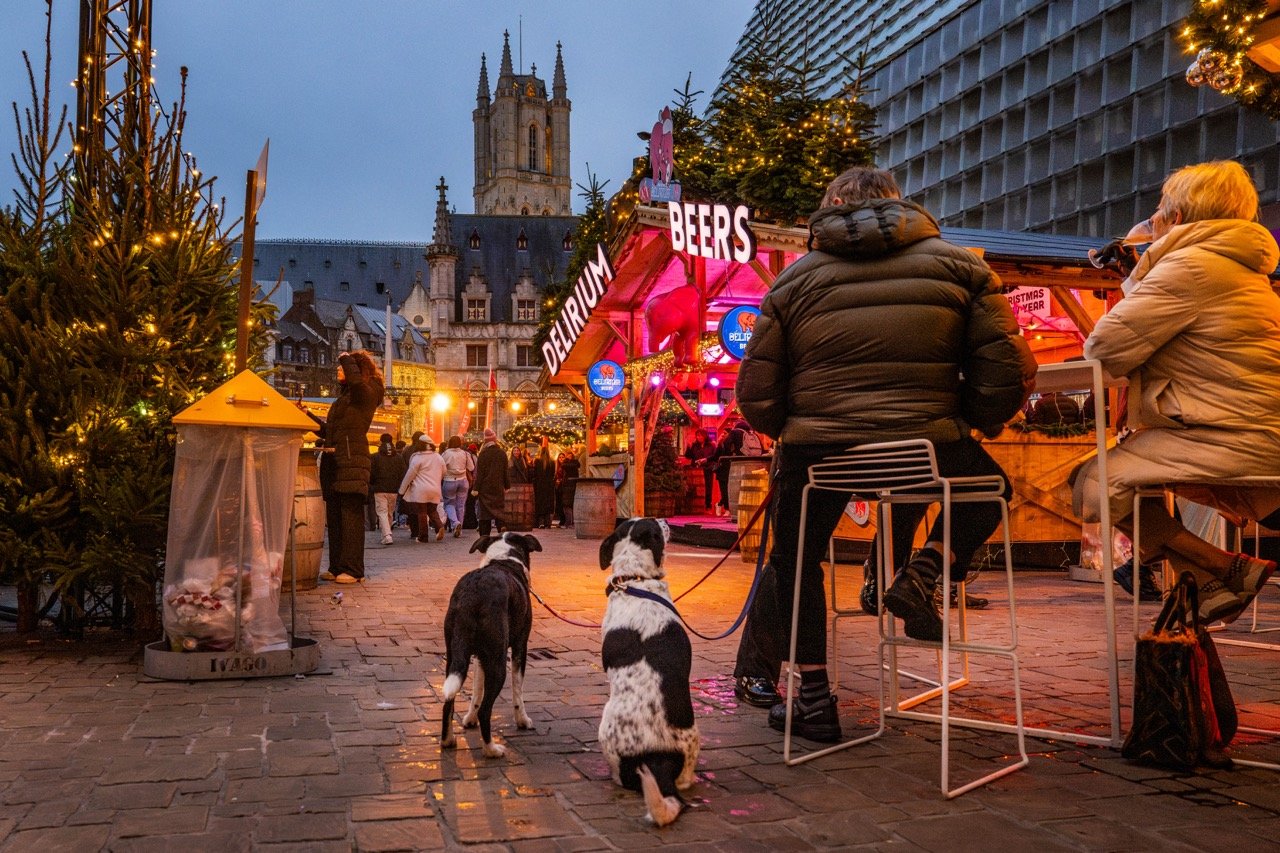 Kerstmarkt ofte Winterfeest in Gent.
