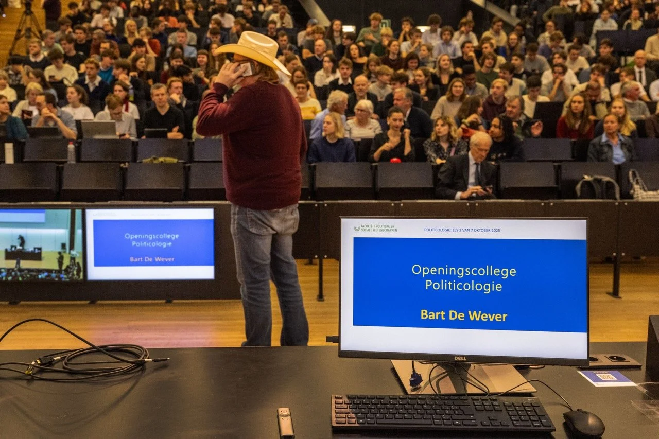 Openingscollege UGent door Bart Dewever.
