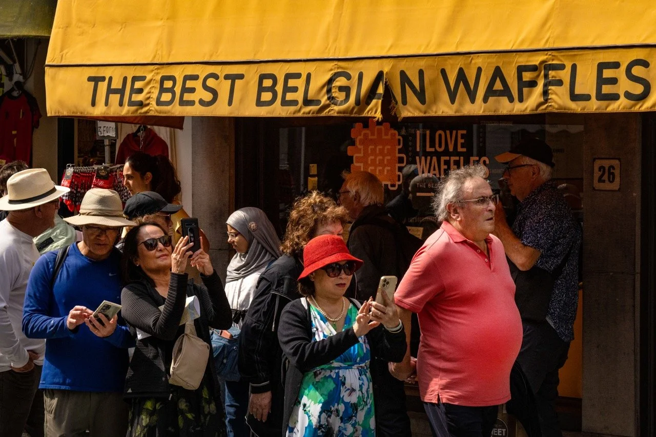 Massatoerisme in Brugge.