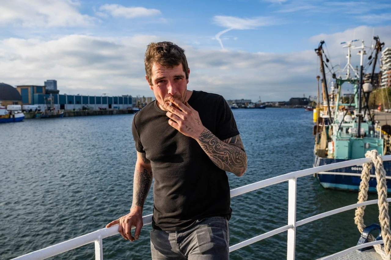 Jachthaven van Oostende is leeg.