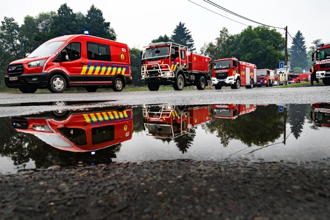 Brand in de Hoge Venen.