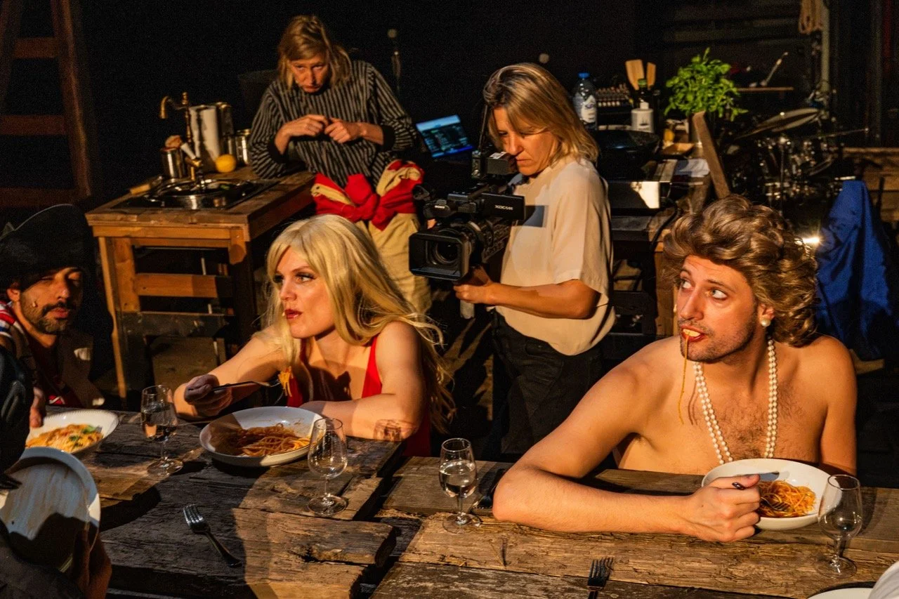 Spaghettiwestern, rehearsal, Toneelhuis production.