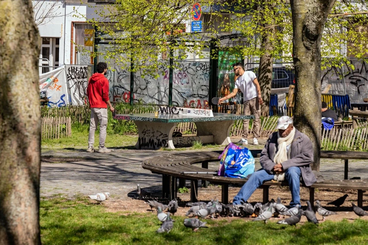 Pingpong in Brussel.