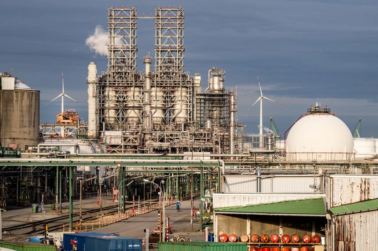 Chemie-industrie in de Antwerpse haven.