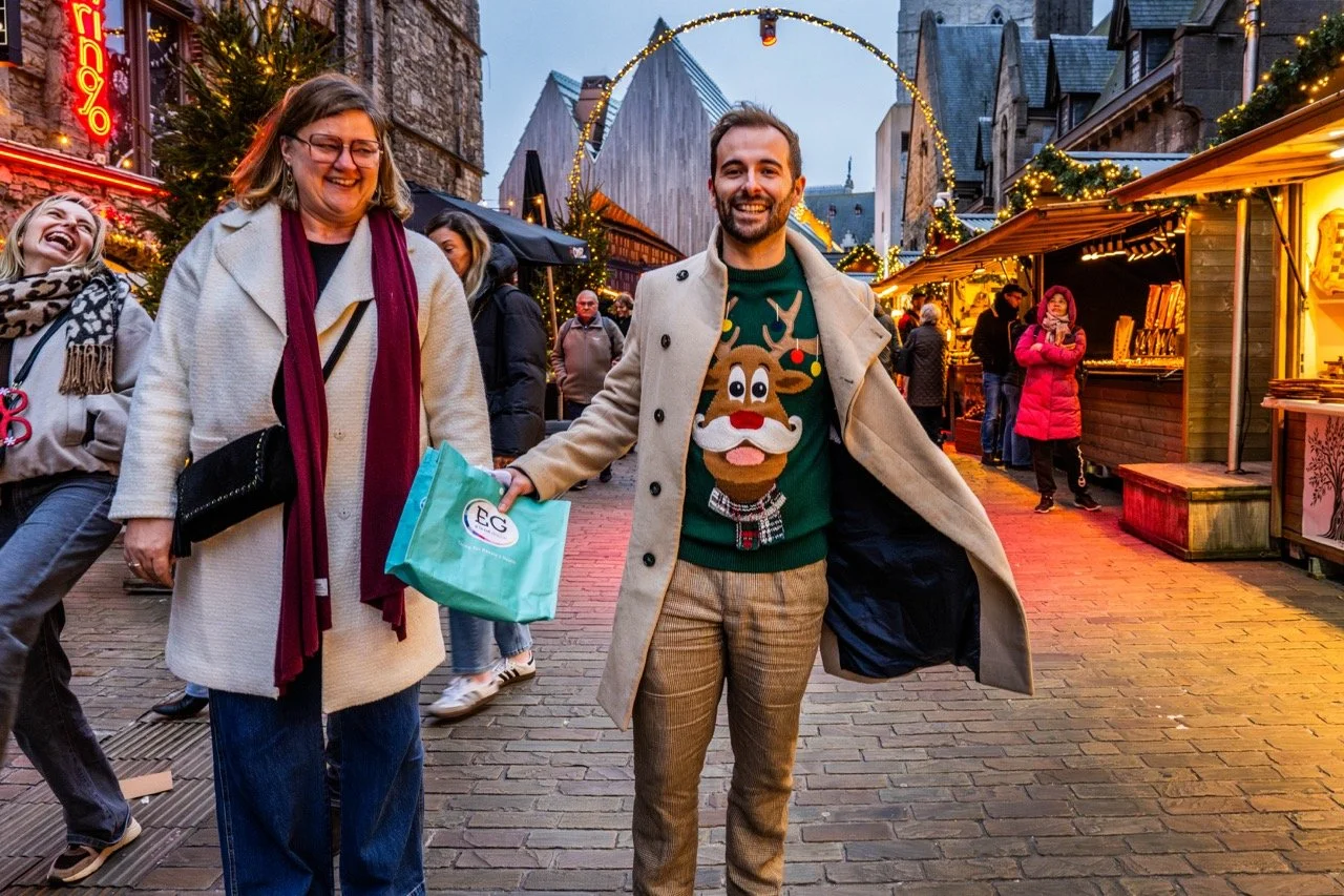 Kerstmarkt ofte Winterfeest in Gent.