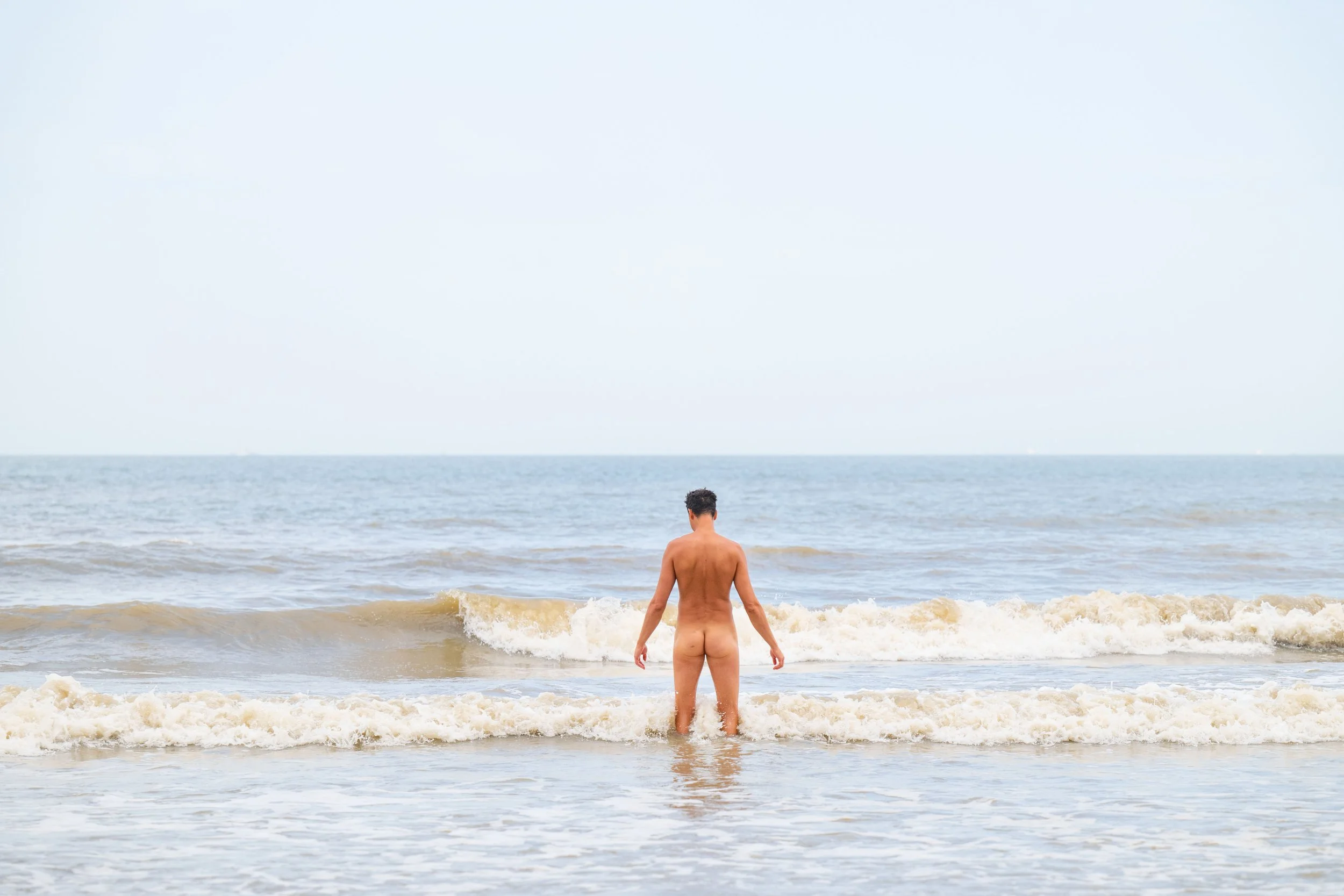 naaktstrand van Bredene.