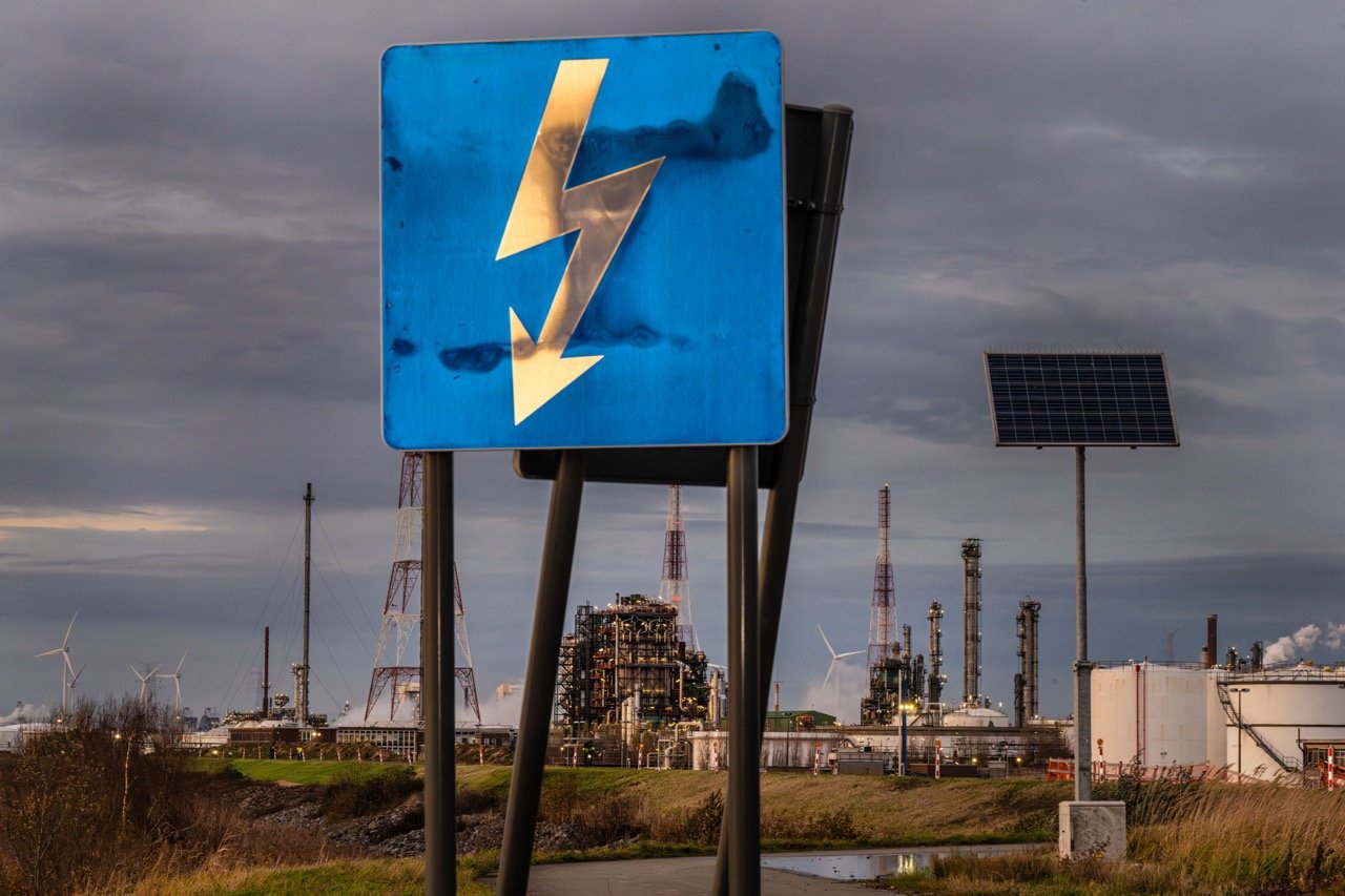 Chemie-industrie in de Antwerpse haven.