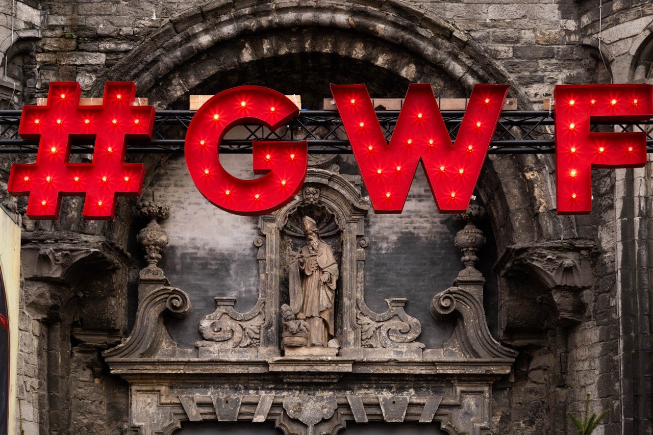 Kerstmarkt ofte Winterfeest in Gent.