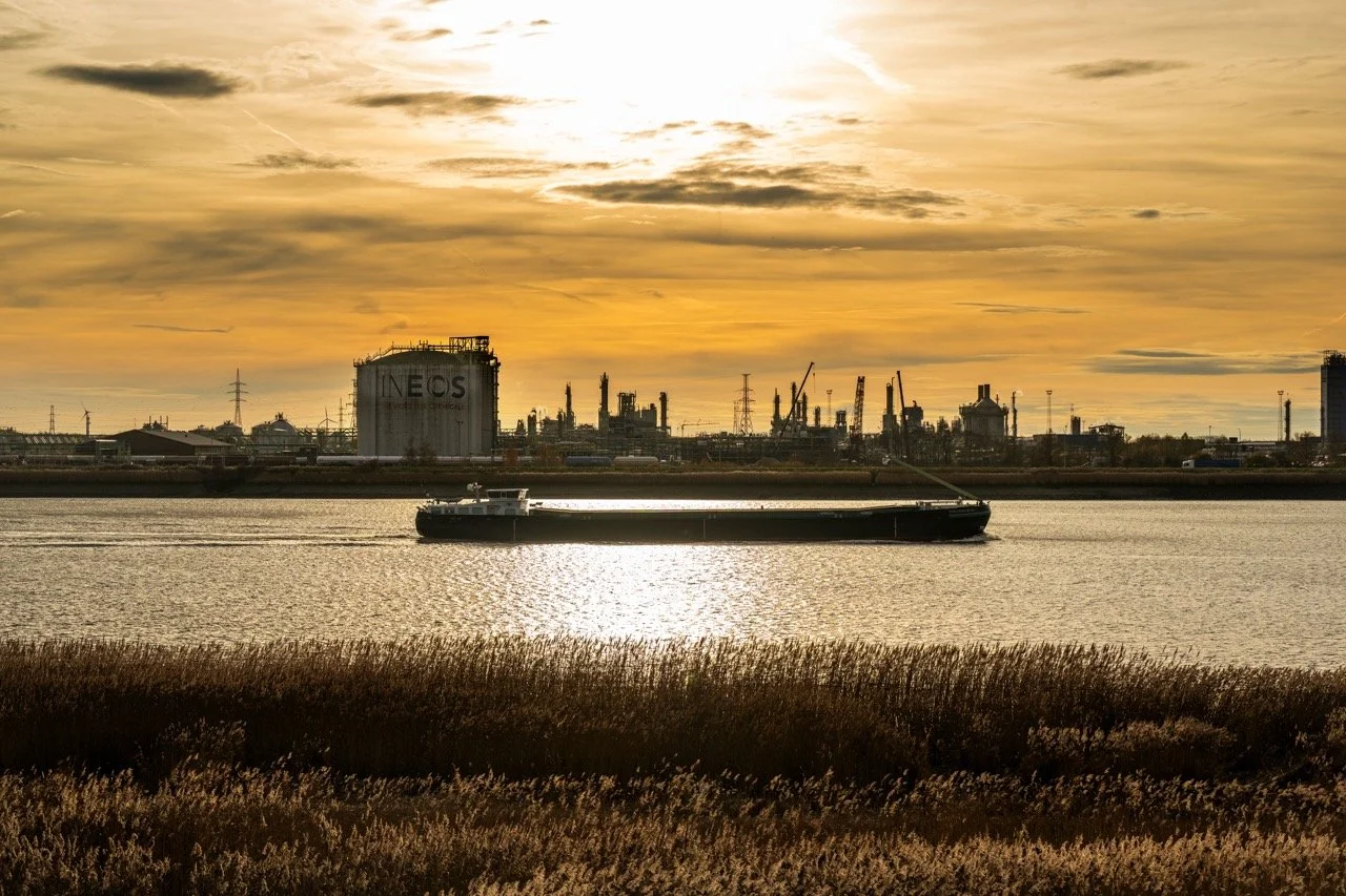 Chemie-industrie in de Antwerpse haven.