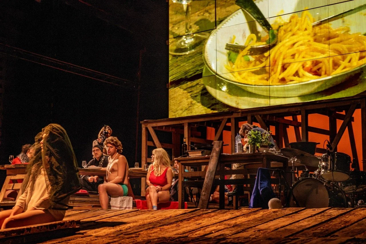Spaghettiwestern, rehearsal, Toneelhuis production.