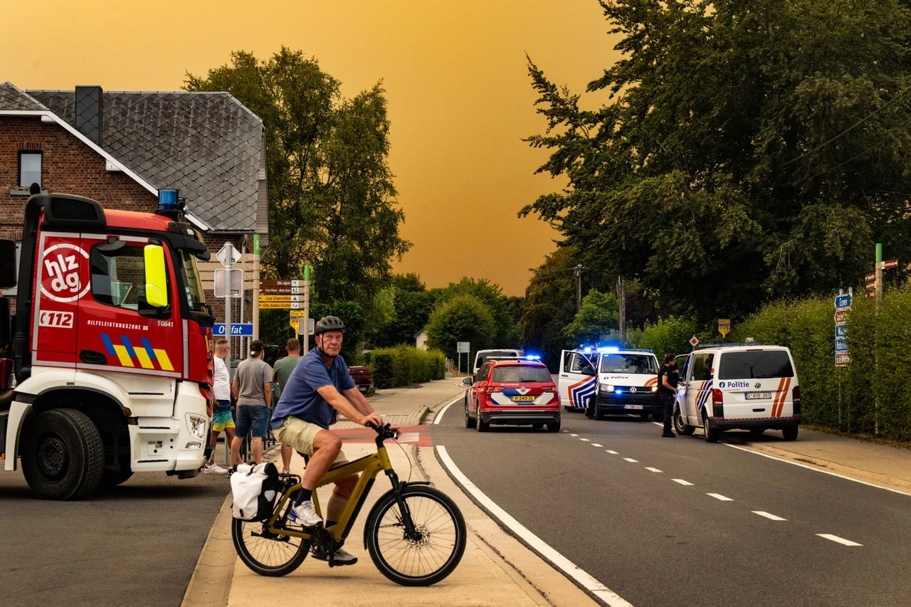 Brand in de Hoge Venen.